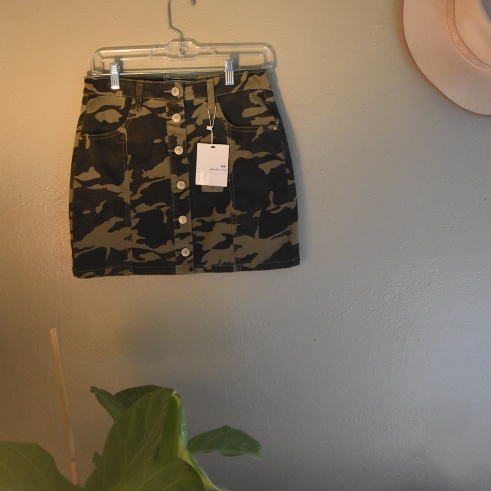 Camo Jean Skirt